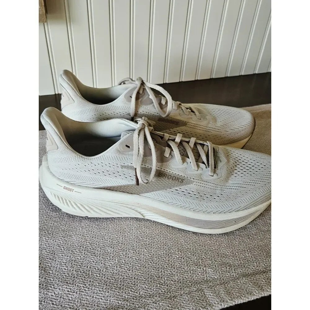 Brooks Ghost 17 Grey Chateau Grey Portabella Women Road Running Sz 11